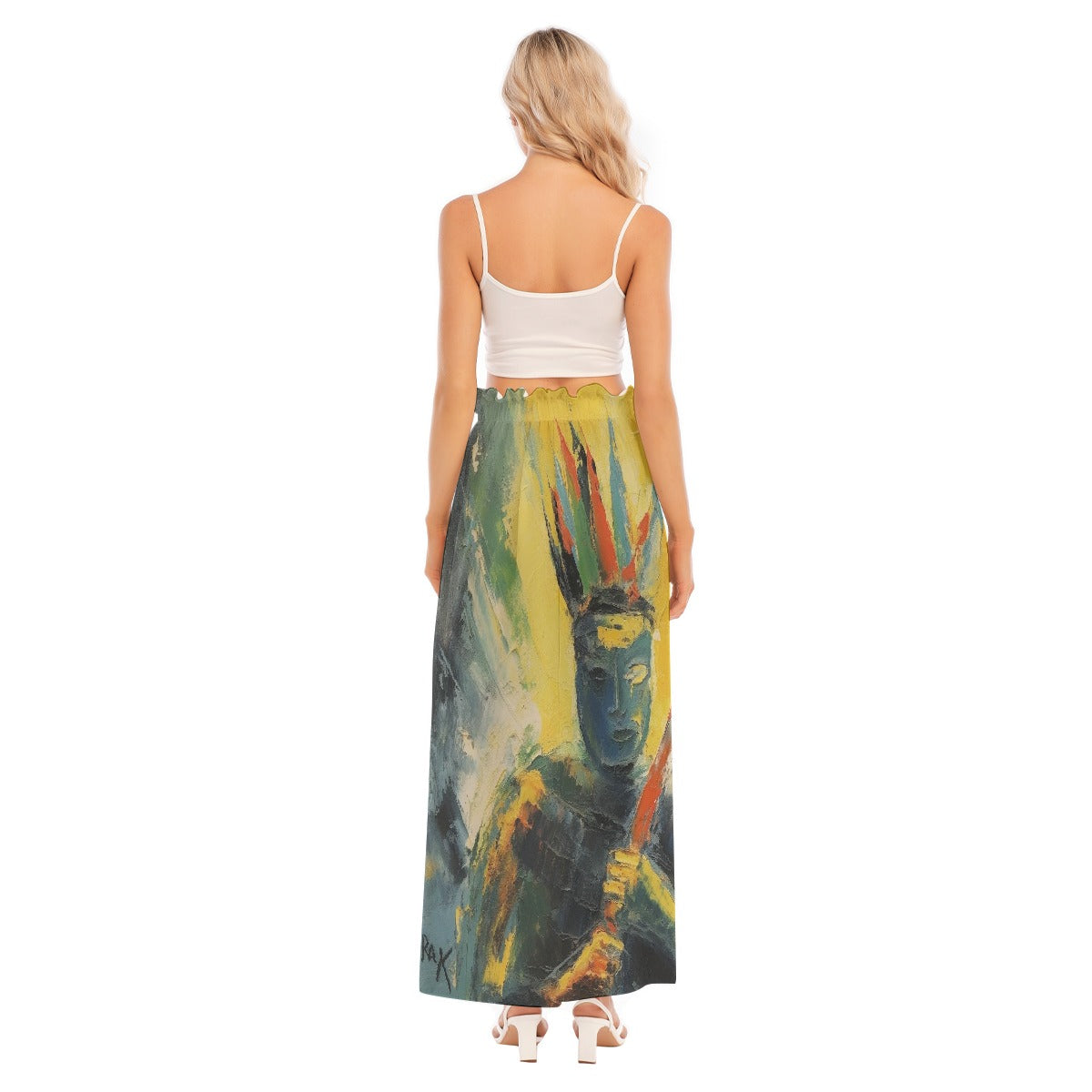 All-Over Print Women's Side Split Skirt