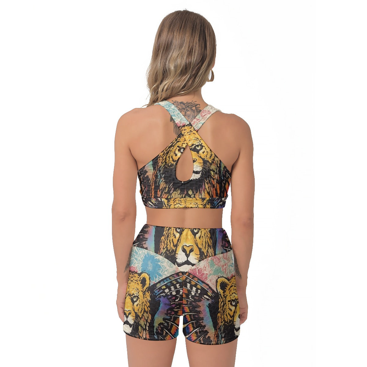 All-Over Print Women's Sports Bra Suit