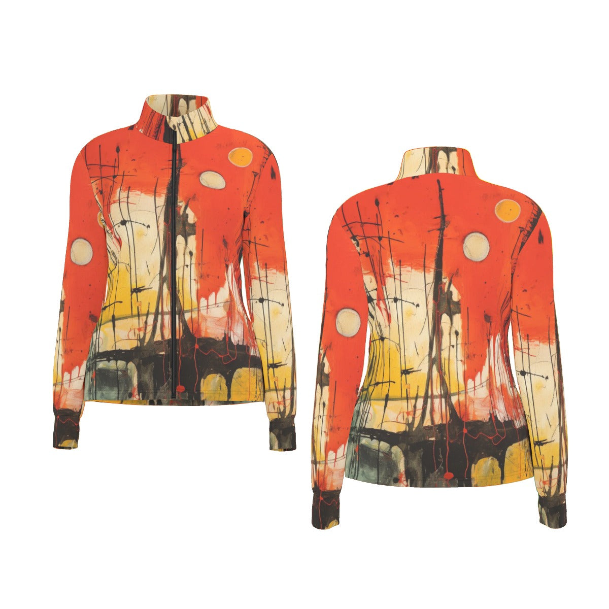 All-Over Print Women's Long Sleeve Thumbhole Jacket