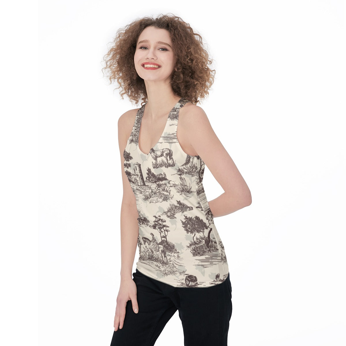 All-Over Print Women's Racerback Tank Top