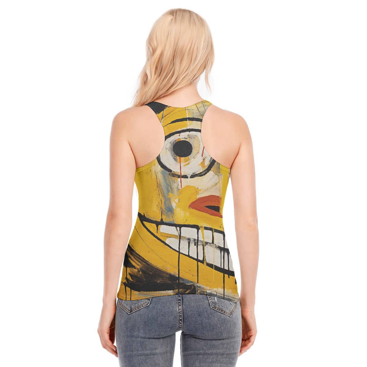 All-Over Print Women's Racer Vest | 190GSM Cotton
