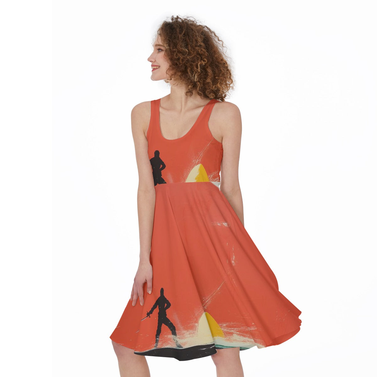 All-Over Print Women's Sleeveless Dress