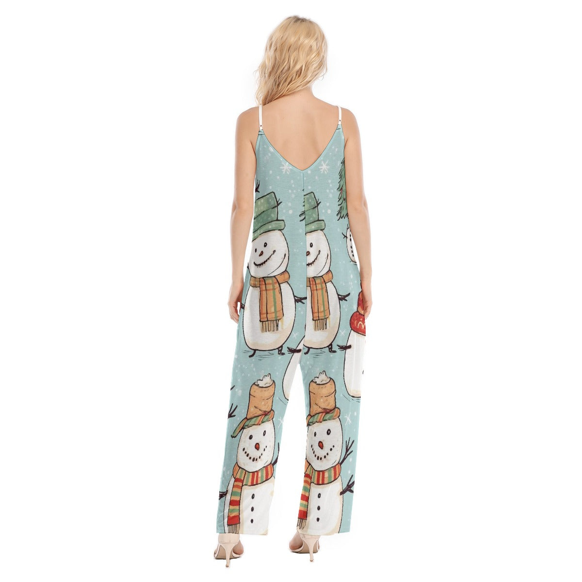 All-Over Print Women's Loose Cami Jumpsuit