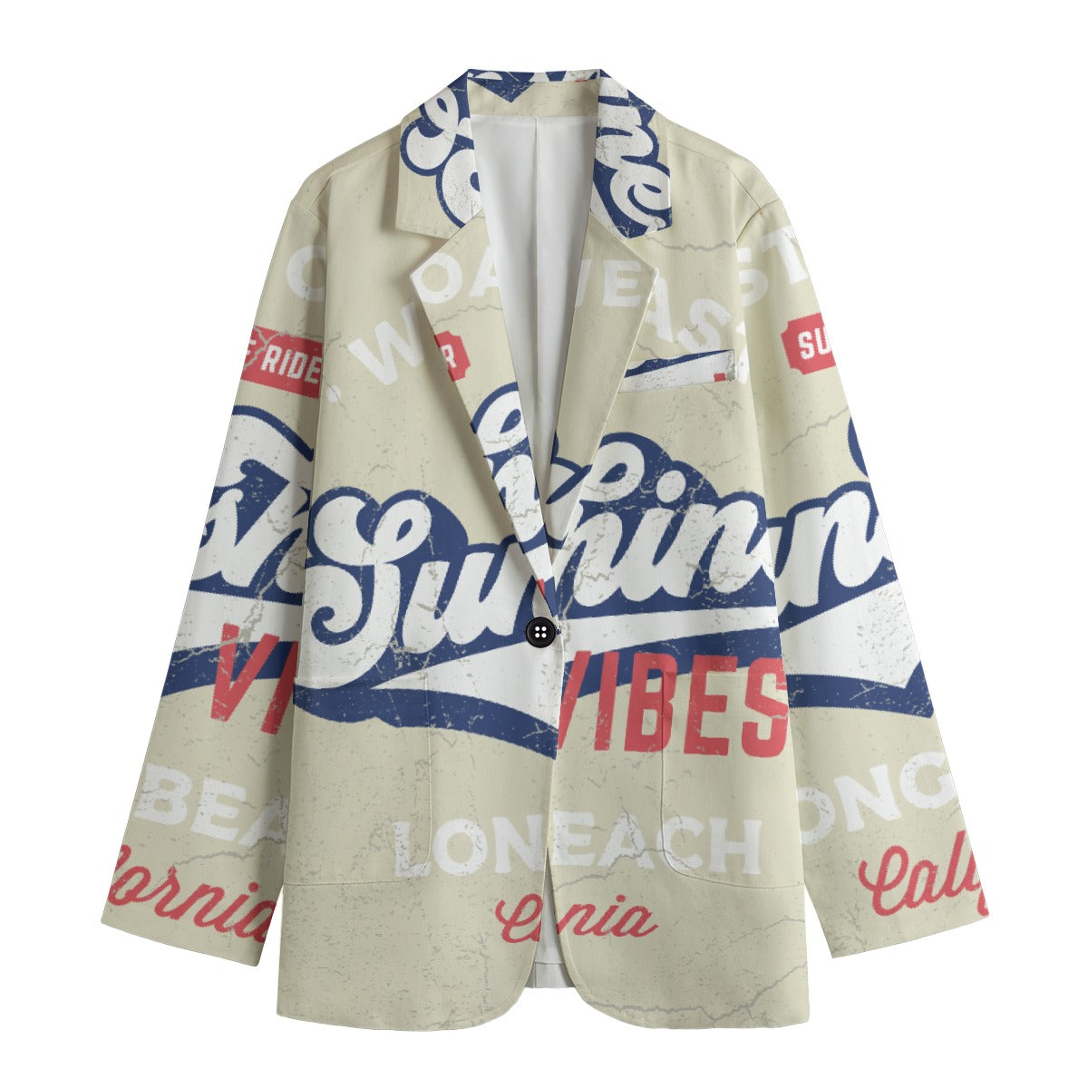 All-Over Print Women's Leisure Blazer