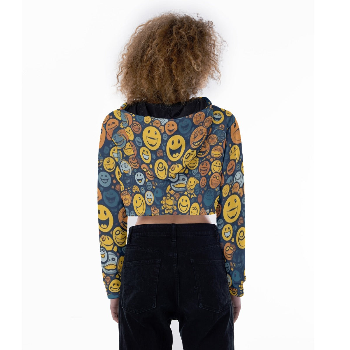 All-Over Print Women's Crop Top Hoodie