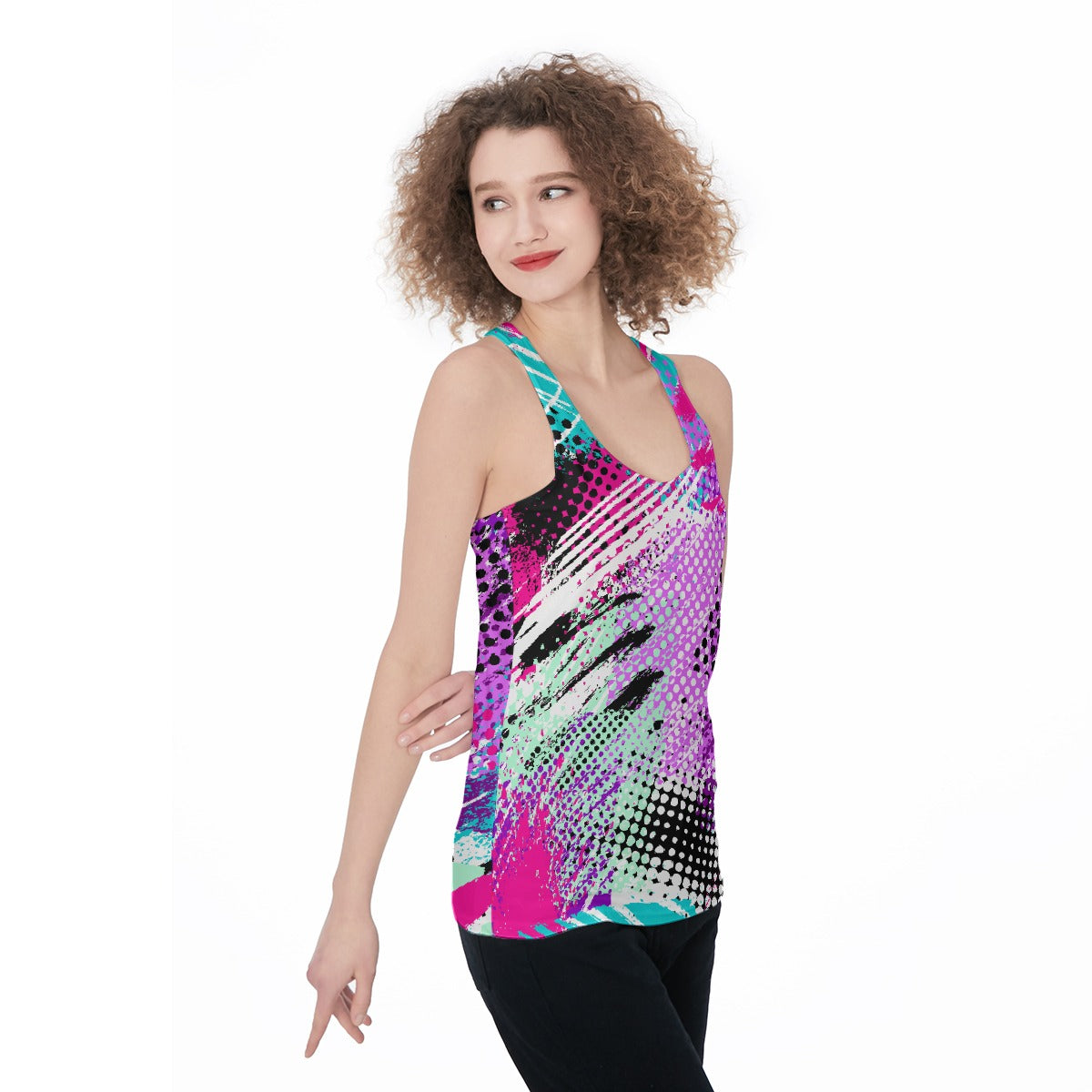 All-Over Print Women's Racerback Tank Top