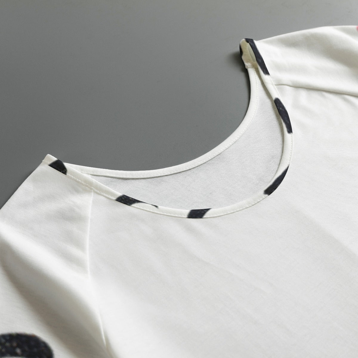 All-Over Print Women's Round Neck T-shirt With Raglan Sleeve