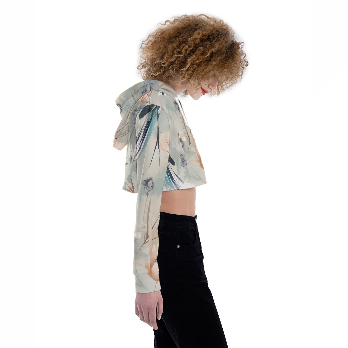 All-Over Print Women's Crop Top Hoodie