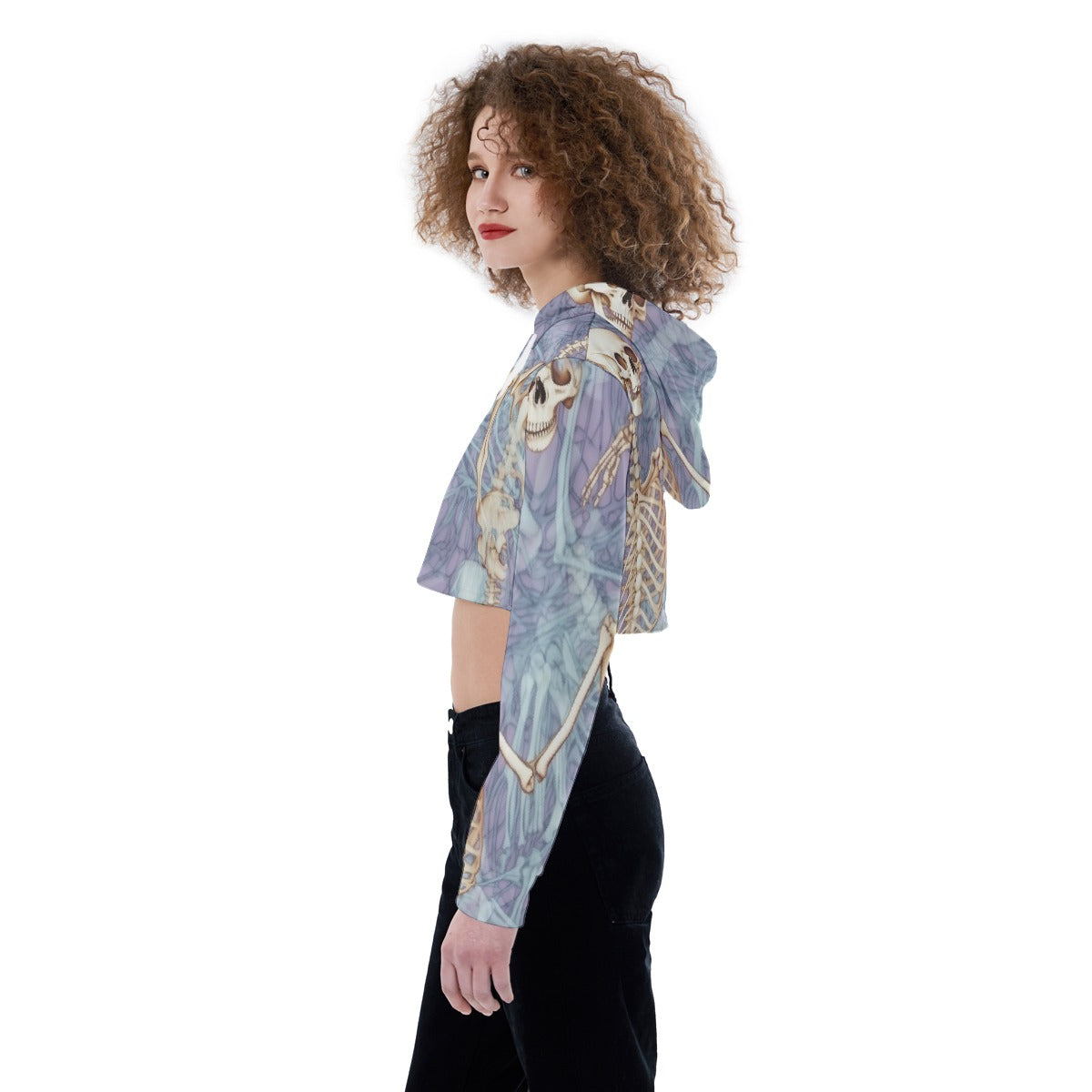 All-Over Print Women's Crop Top Hoodie