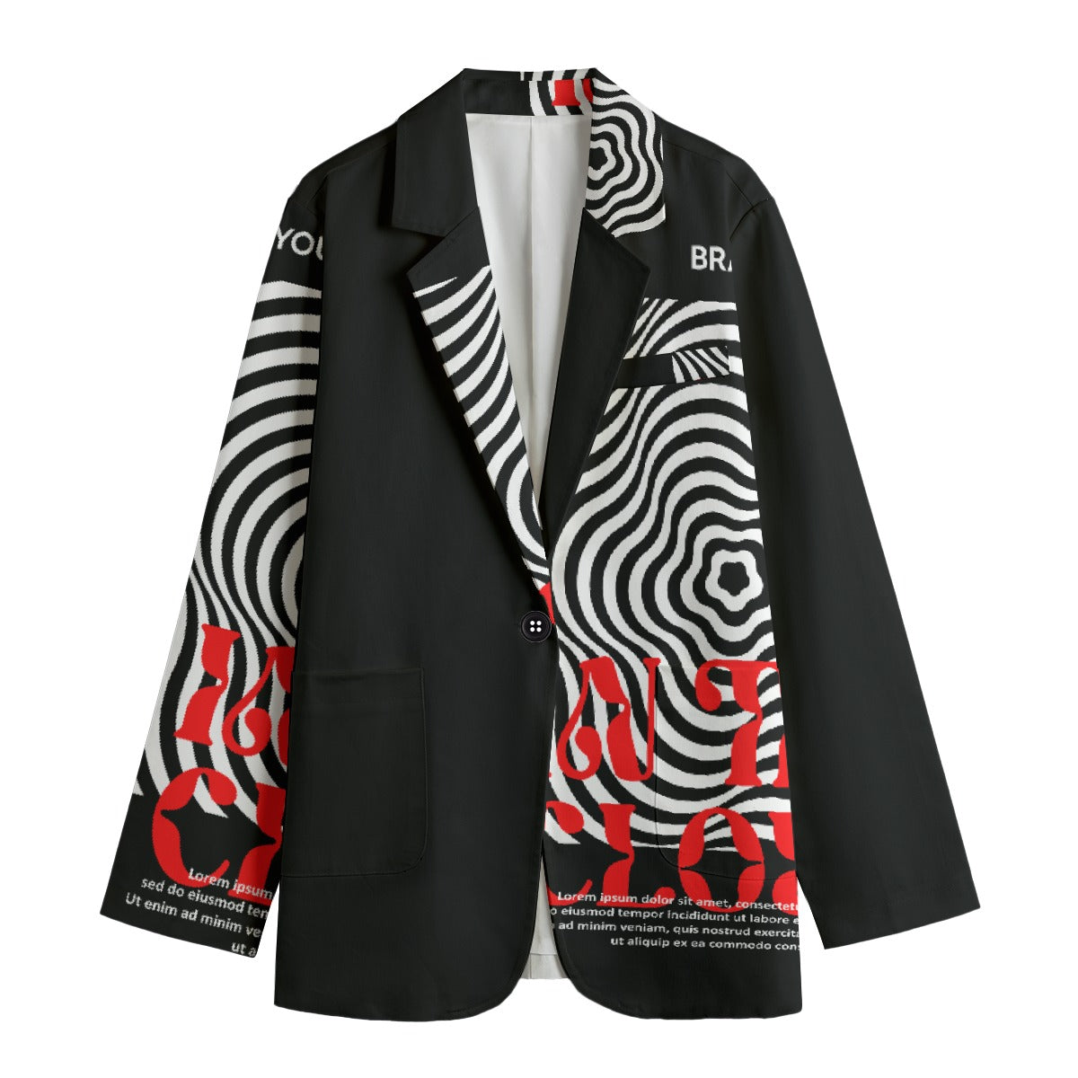 All-Over Print Women's Leisure Blazer