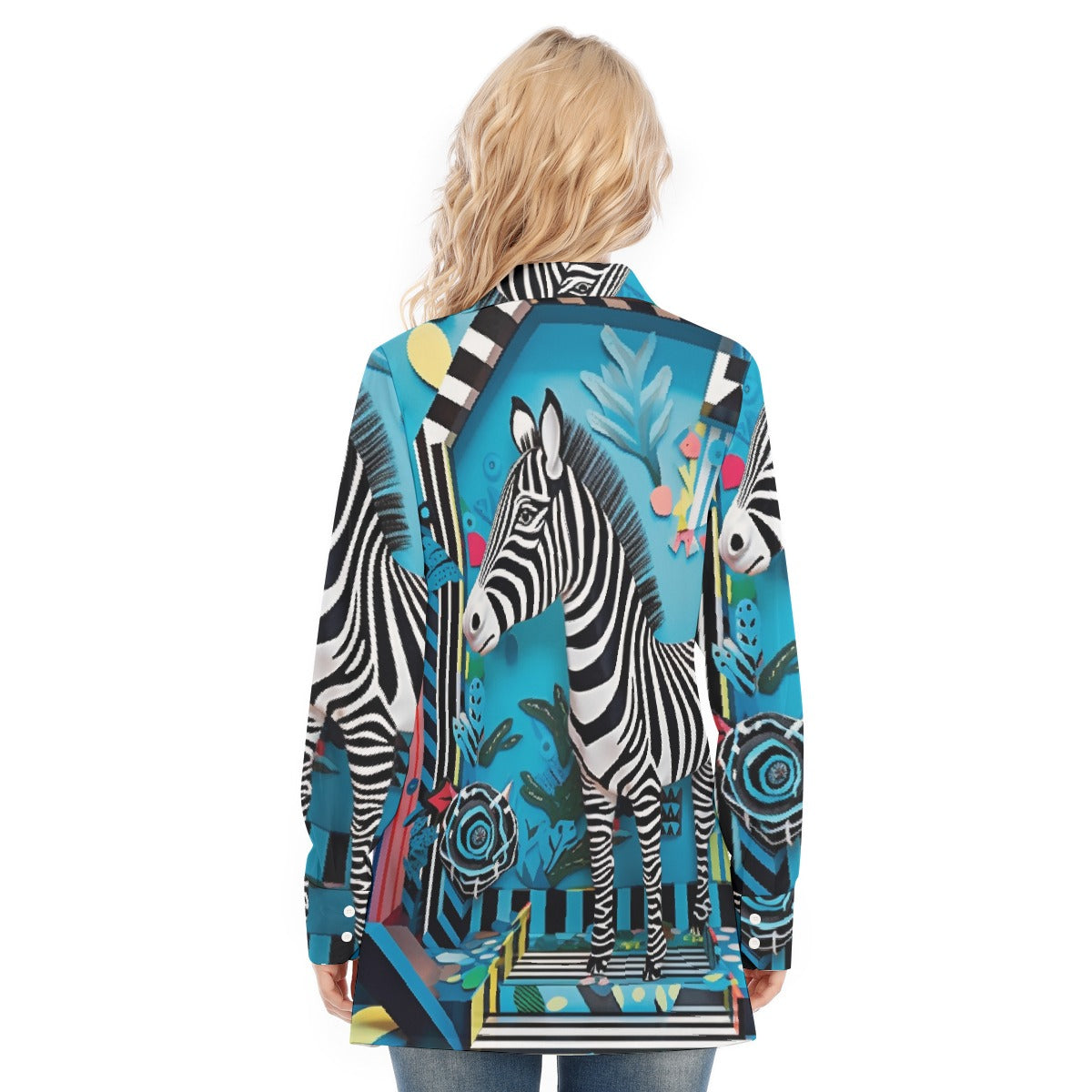 All-Over Print Women's Long Shirt