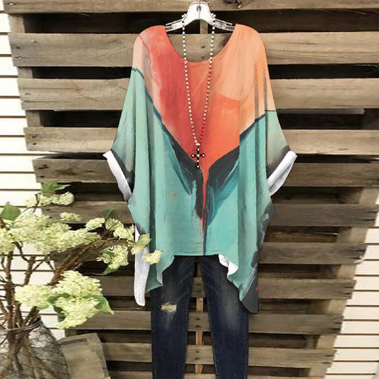 All-Over Print Women's Bat Sleeve Shirt