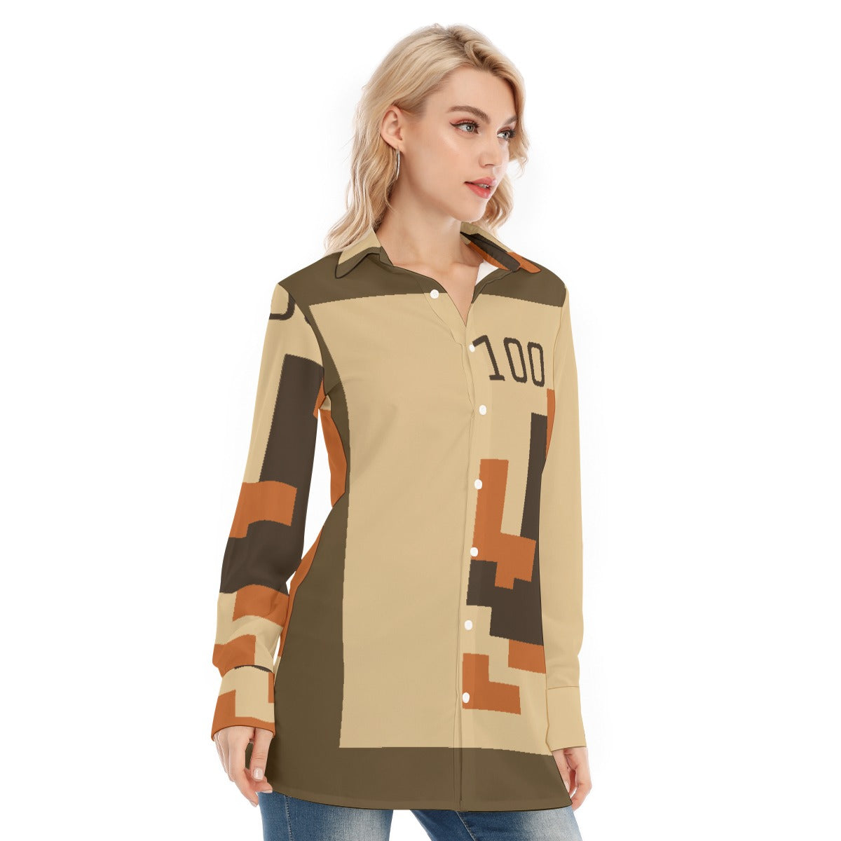 All-Over Print Women's Long Shirt