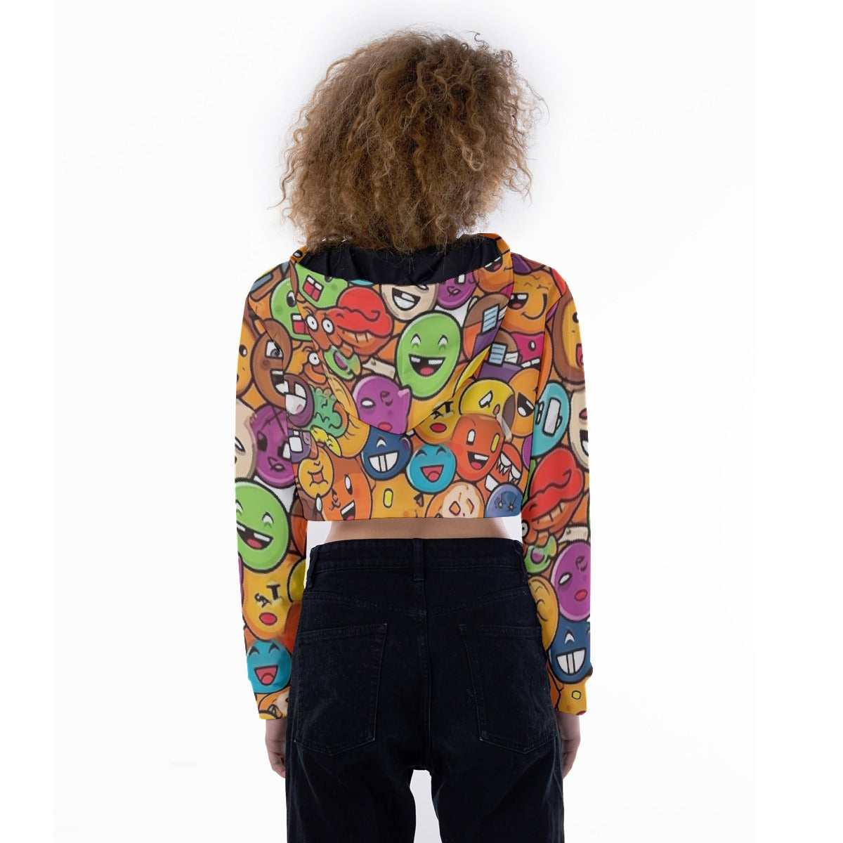 All-Over Print Women's Crop Top Hoodie