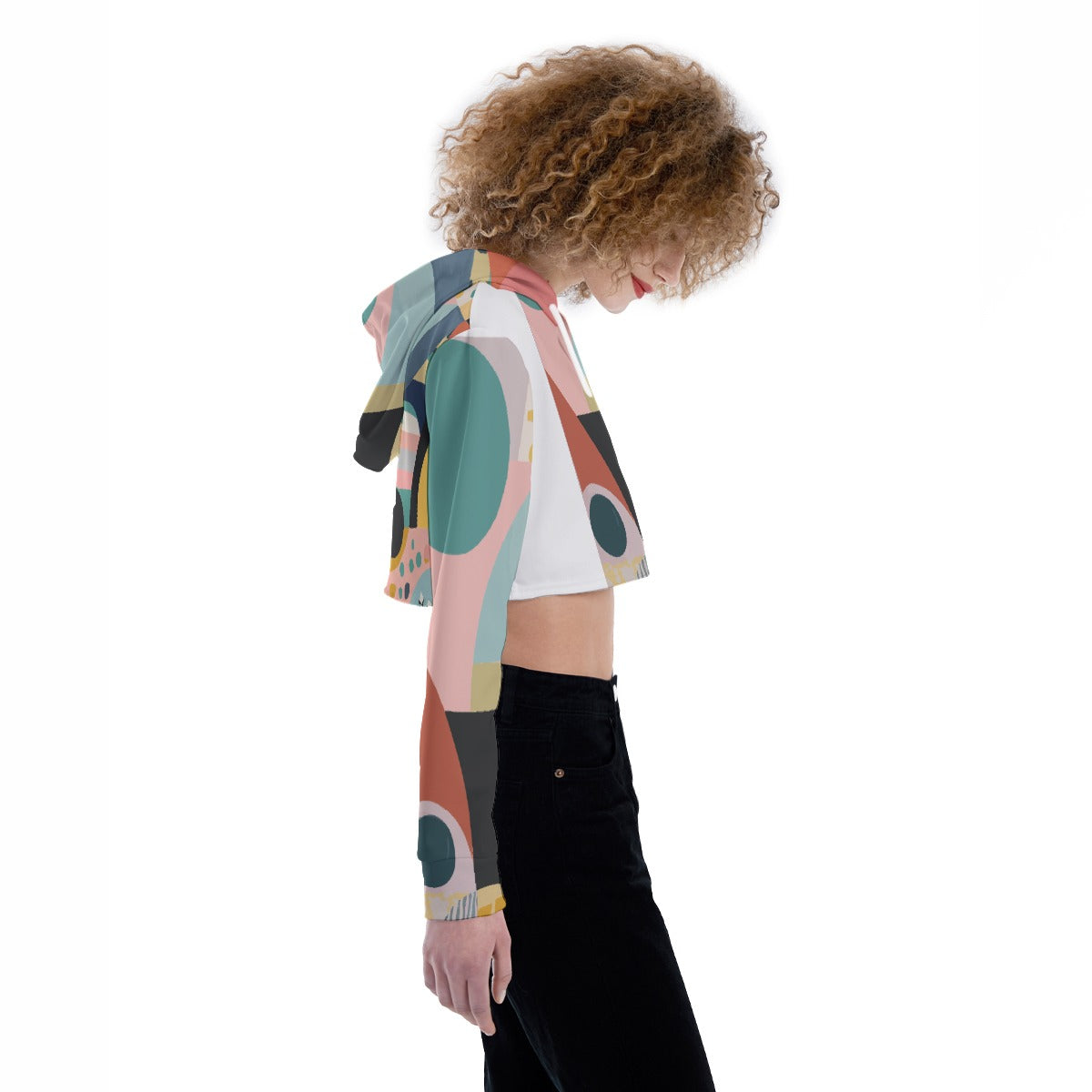 All-Over Print Women's Crop Top Hoodie