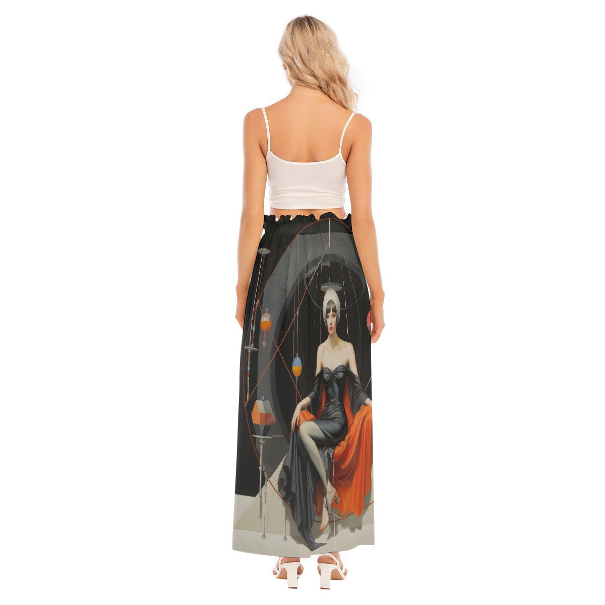 All-Over Print Women's Side Split Skirt