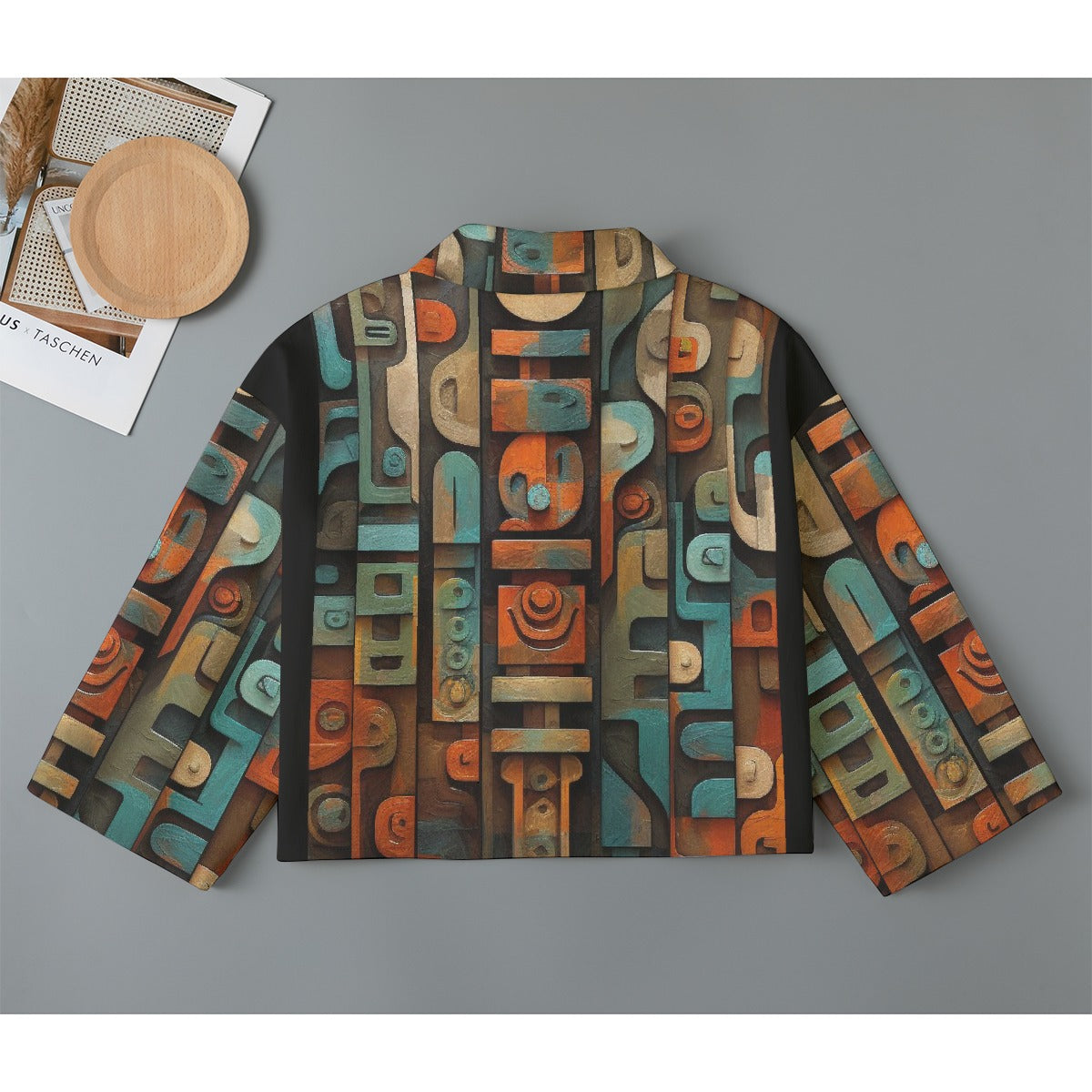 All-Over Print Women's Cropped Jacket | 245GSM Cotton