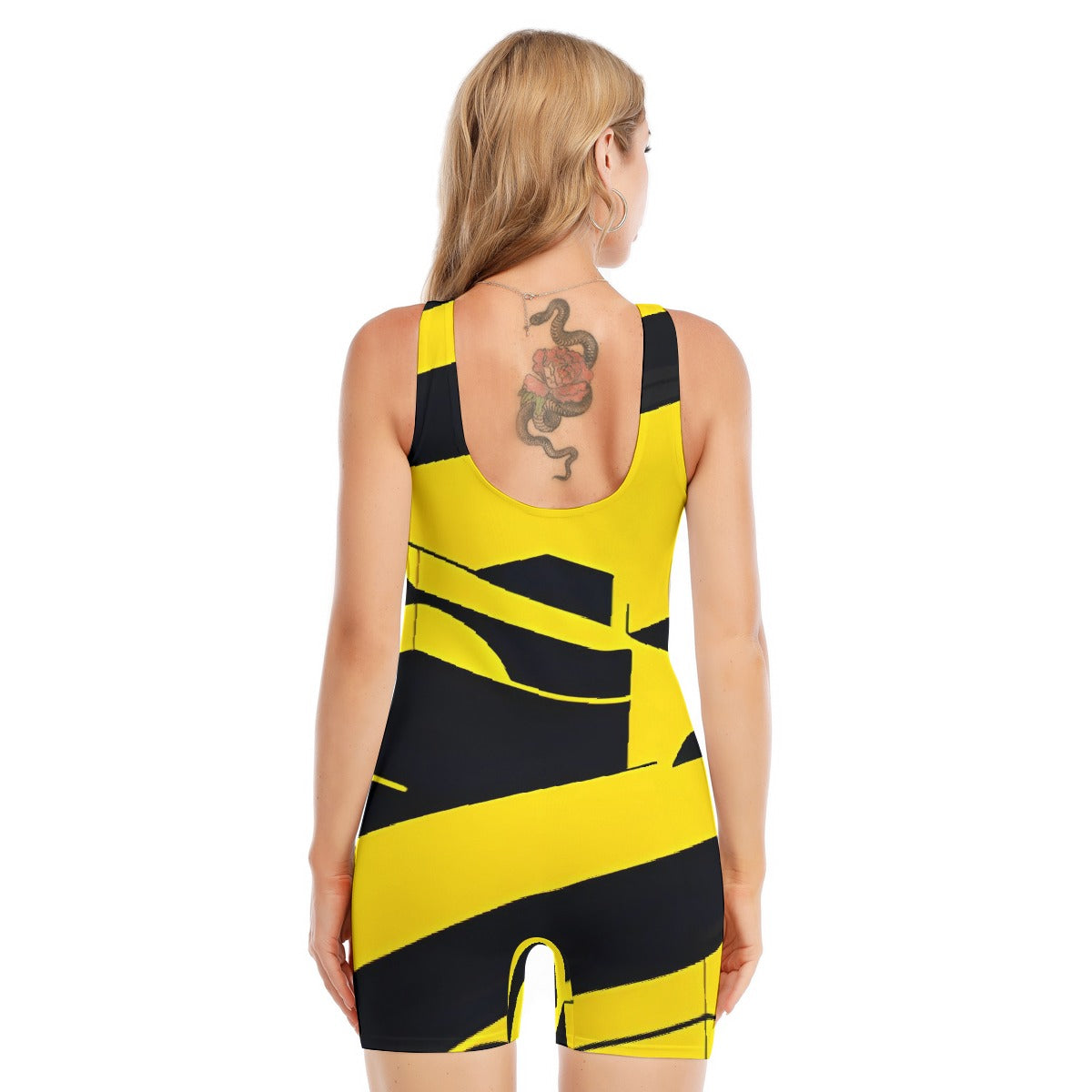 All-Over Print Women's Sleeveless One-piece Swimsuit