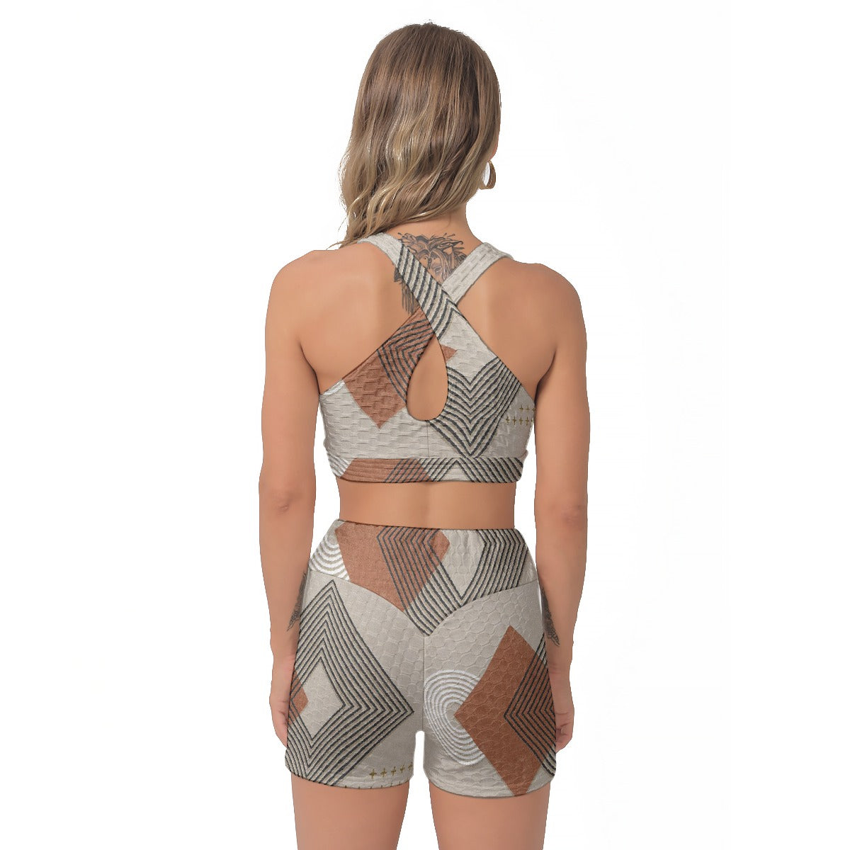 All-Over Print Women's Sports Bra Suit