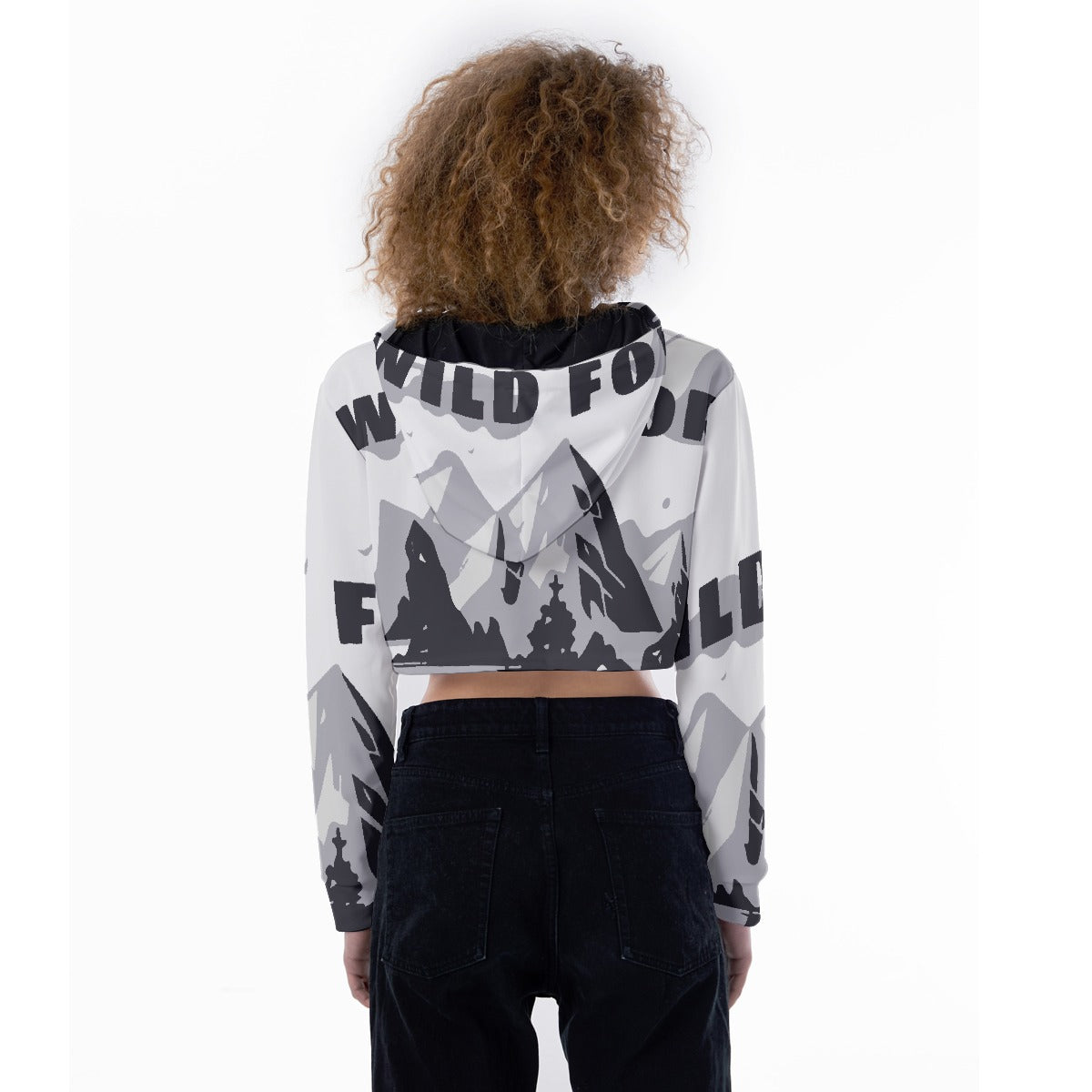 All-Over Print Women's Crop Top Hoodie