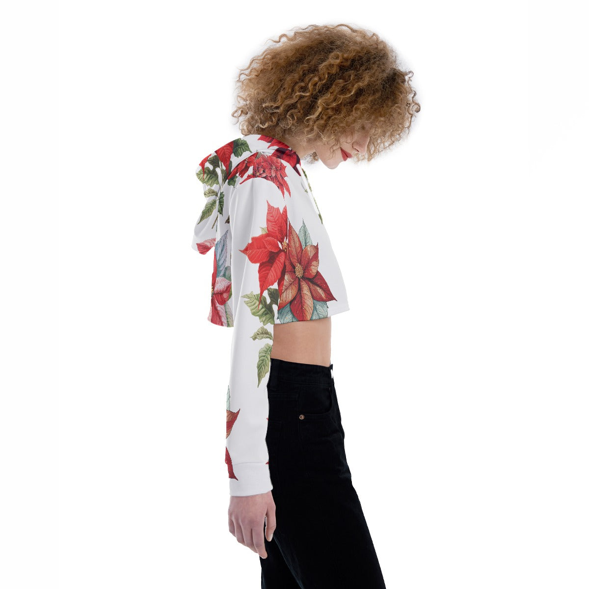 All-Over Print Women's Crop Top Hoodie