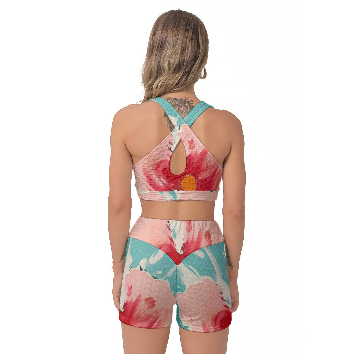 All-Over Print Women's Sports Bra Suit