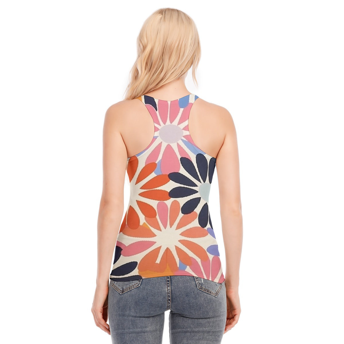 All-Over Print Women's Racer Vest | 190GSM Cotton