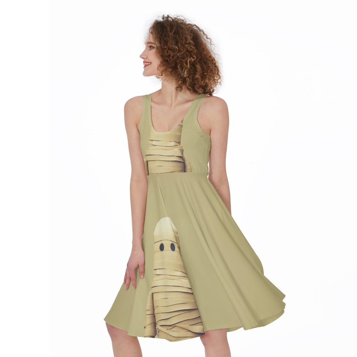 All-Over Print Women's Sleeveless Dress