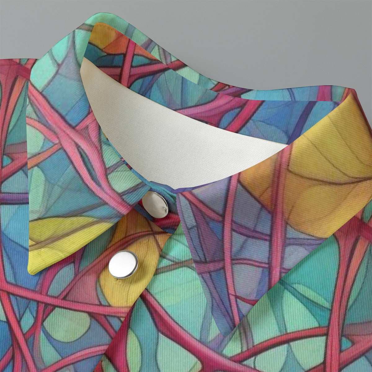 All-Over Print Women's Cropped Jacket | 245GSM Cotton