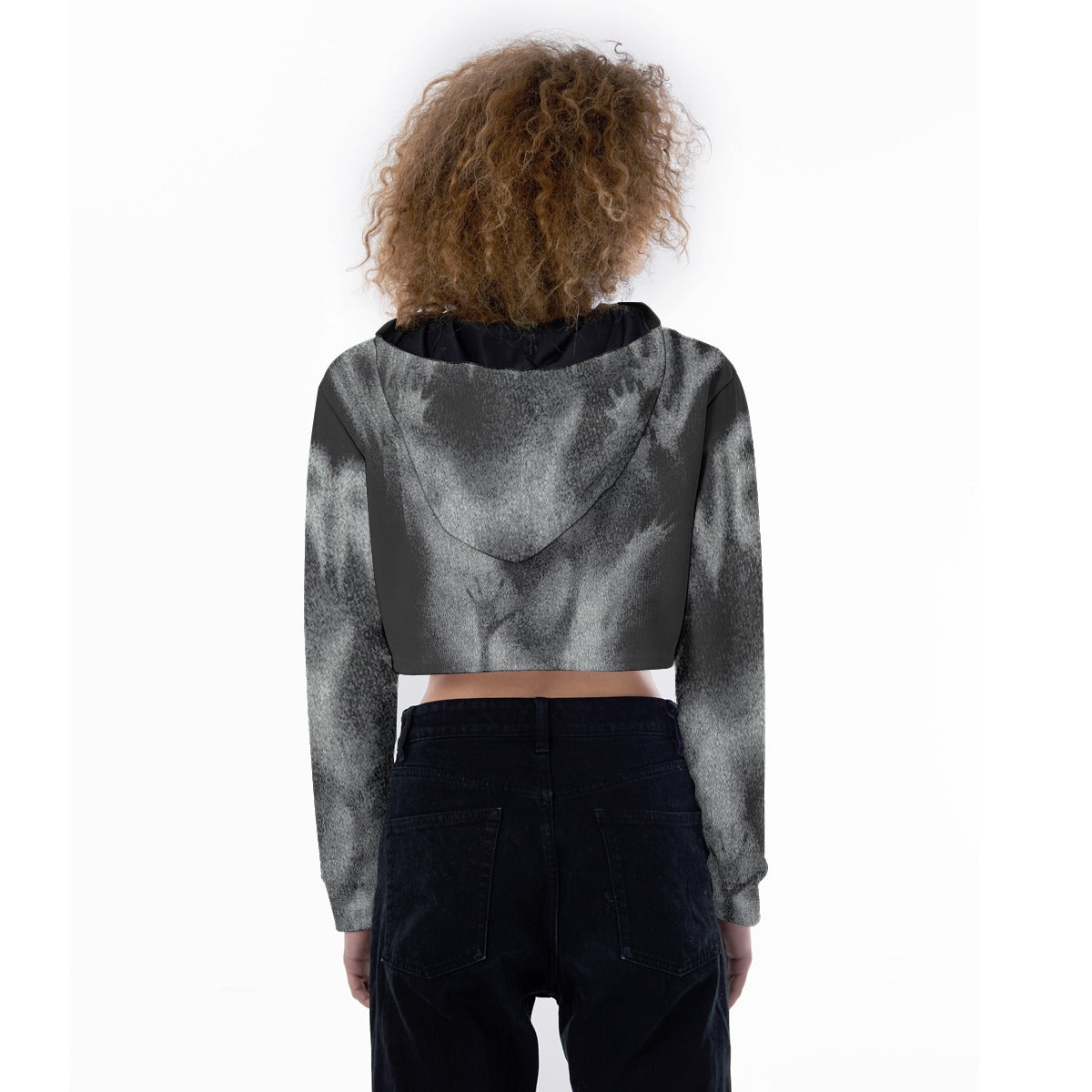 All-Over Print Women's Crop Top Hoodie