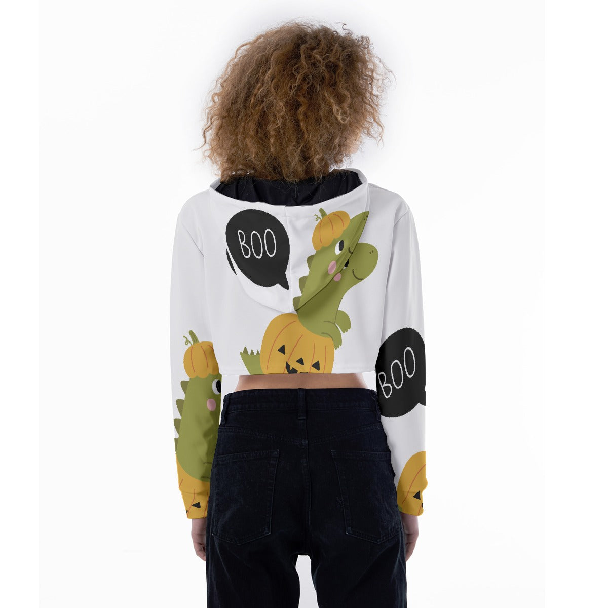 All-Over Print Women's Crop Top Hoodie