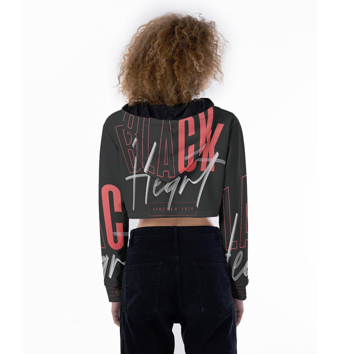 All-Over Print Women's Crop Top Hoodie