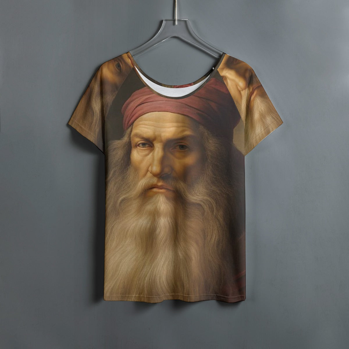 All-Over Print Women's Round Neck T-shirt With Raglan Sleeve