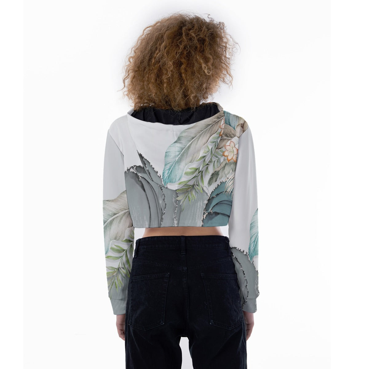 All-Over Print Women's Crop Top Hoodie