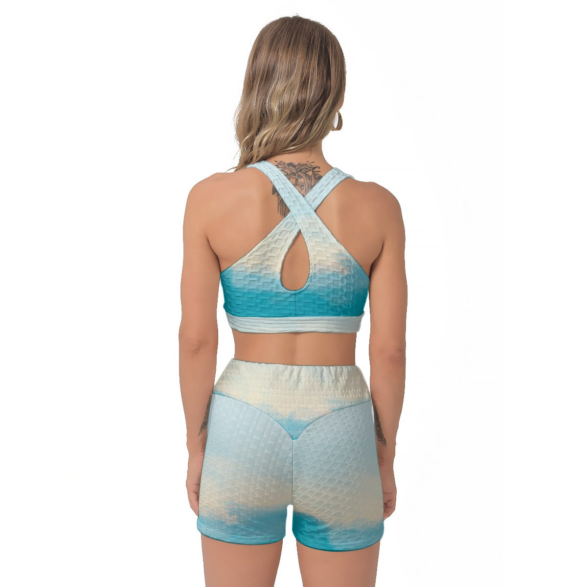 All-Over Print Women's Sports Bra Suit