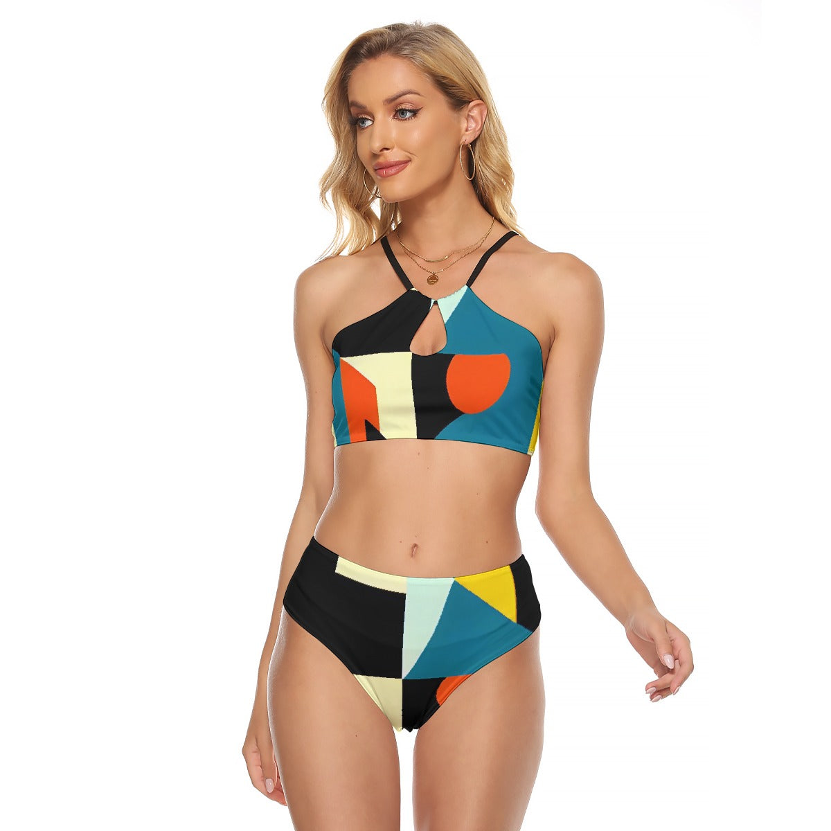 All-Over Print Women's Cami Keyhole One-piece Swimsuit