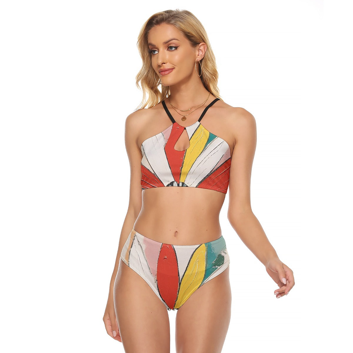 All-Over Print Women's Cami Keyhole One-piece Swimsuit