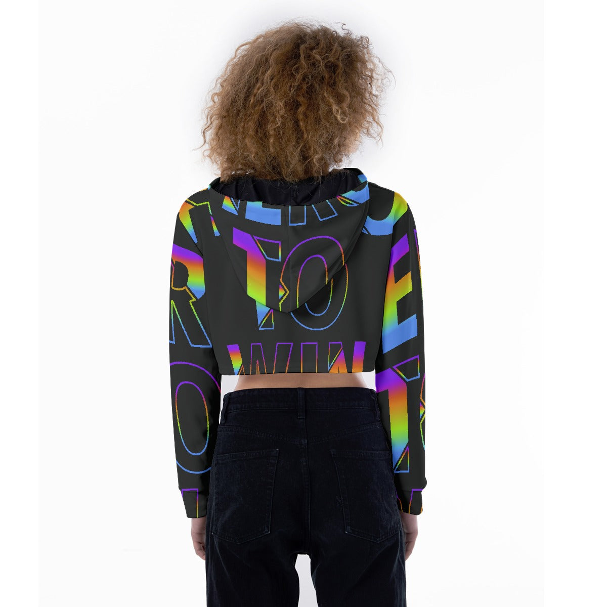 All-Over Print Women's Crop Top Hoodie