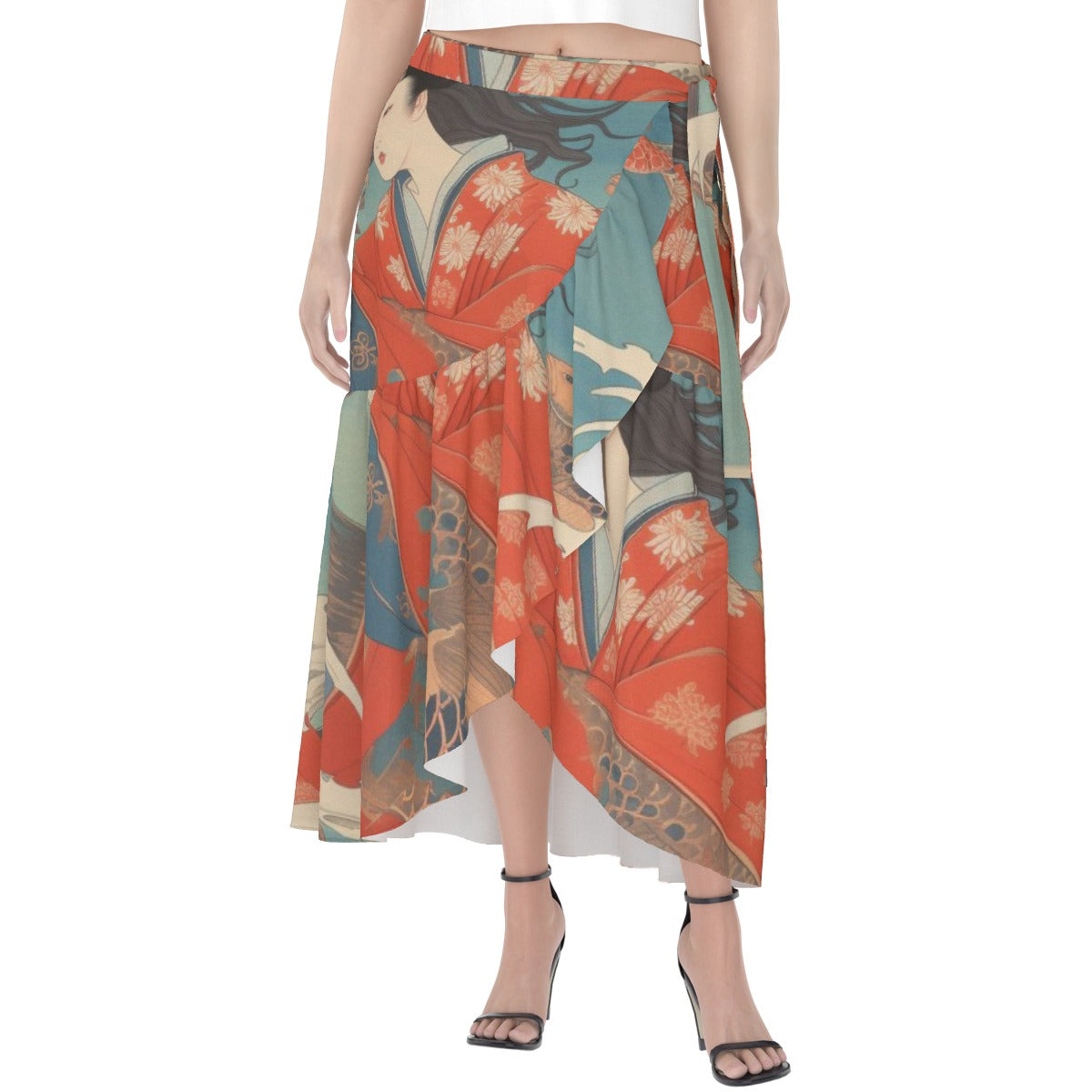 All-Over Print Women's Wrap Skirt