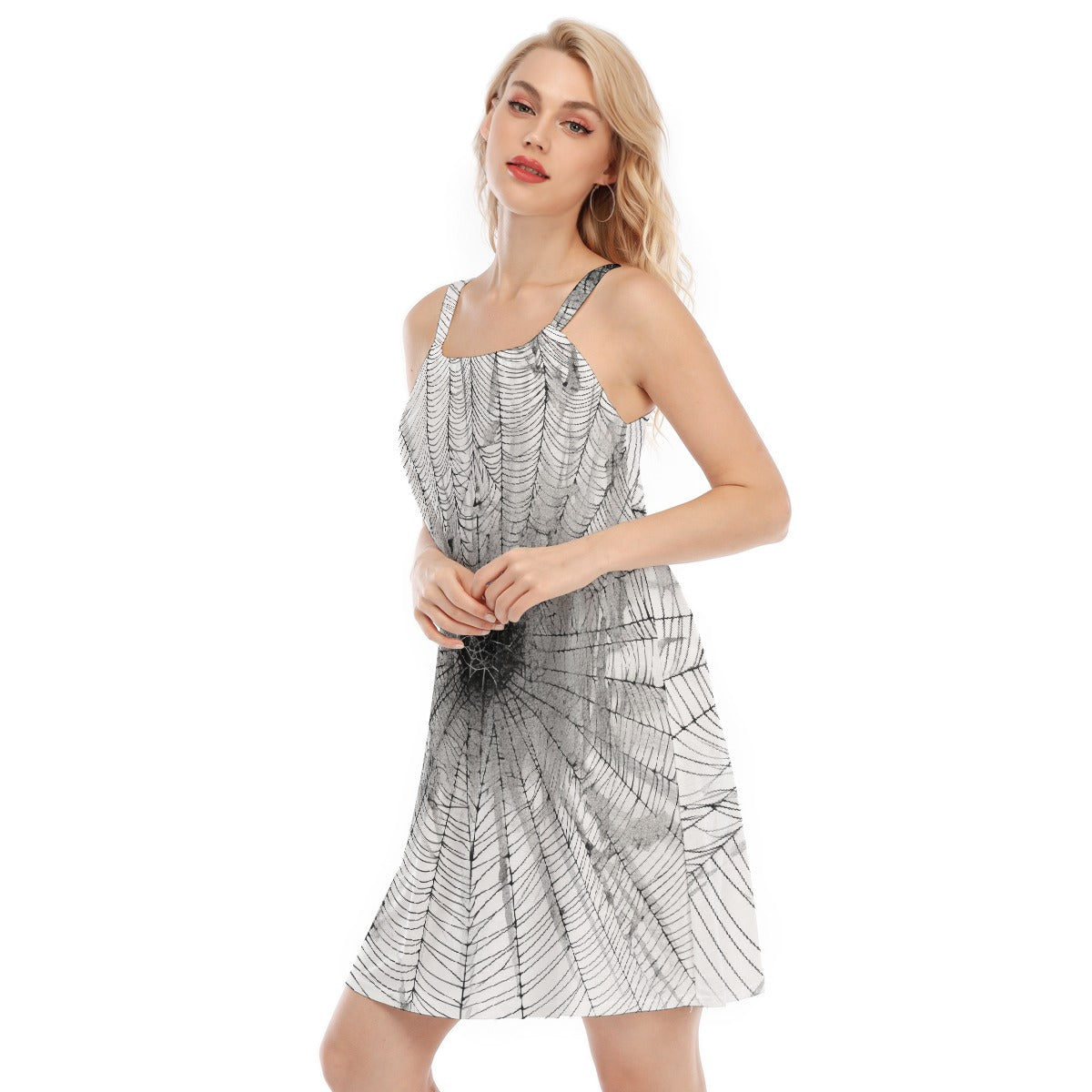 All-Over Print Women's O-neck Cami Dress