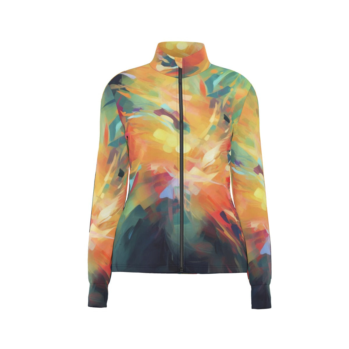 All-Over Print Women's Long Sleeve Thumbhole Jacket