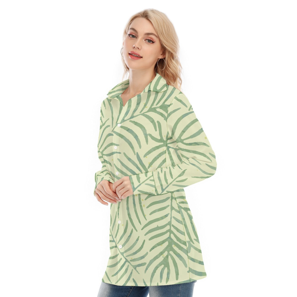 All-Over Print Women's Long Shirt