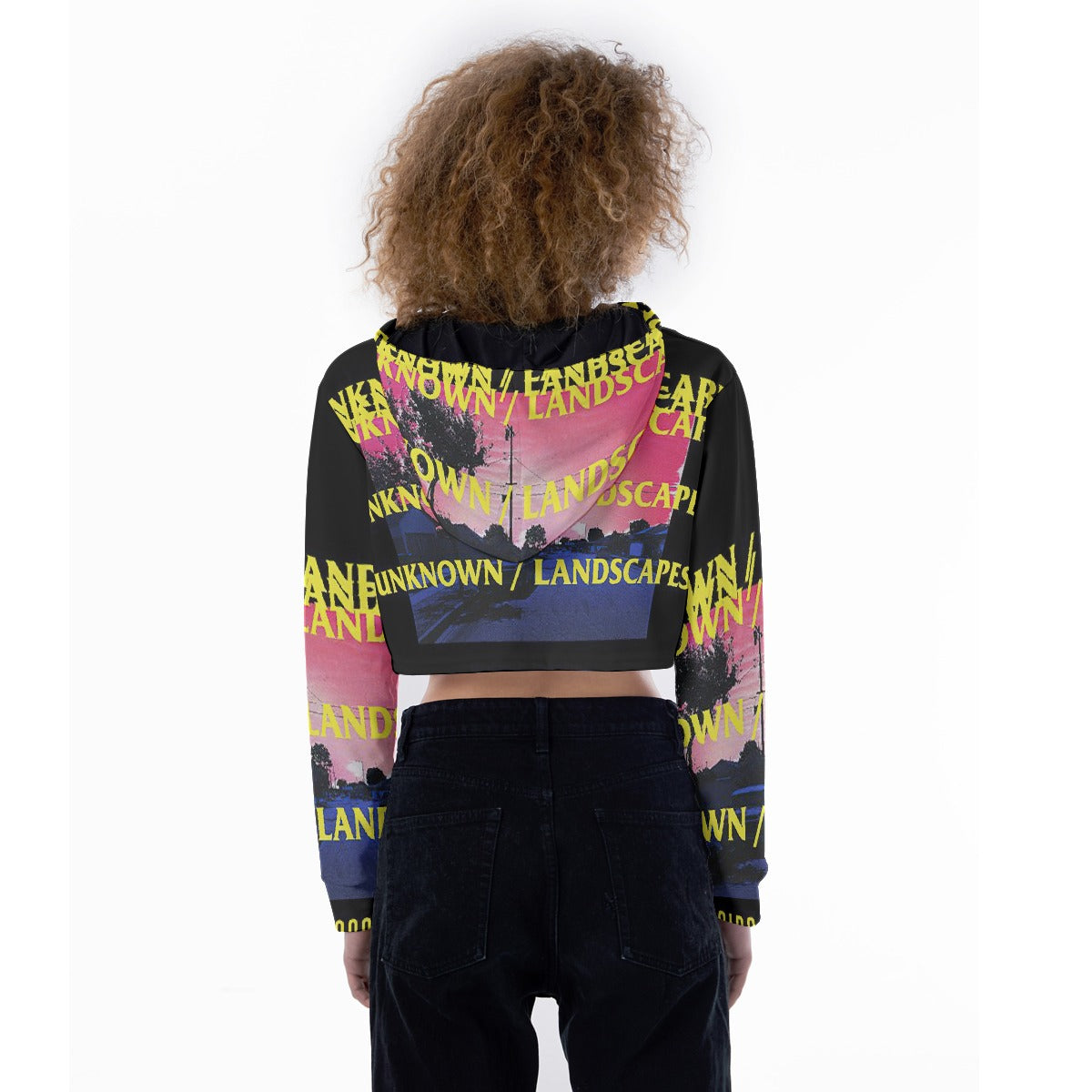 All-Over Print Women's Crop Top Hoodie