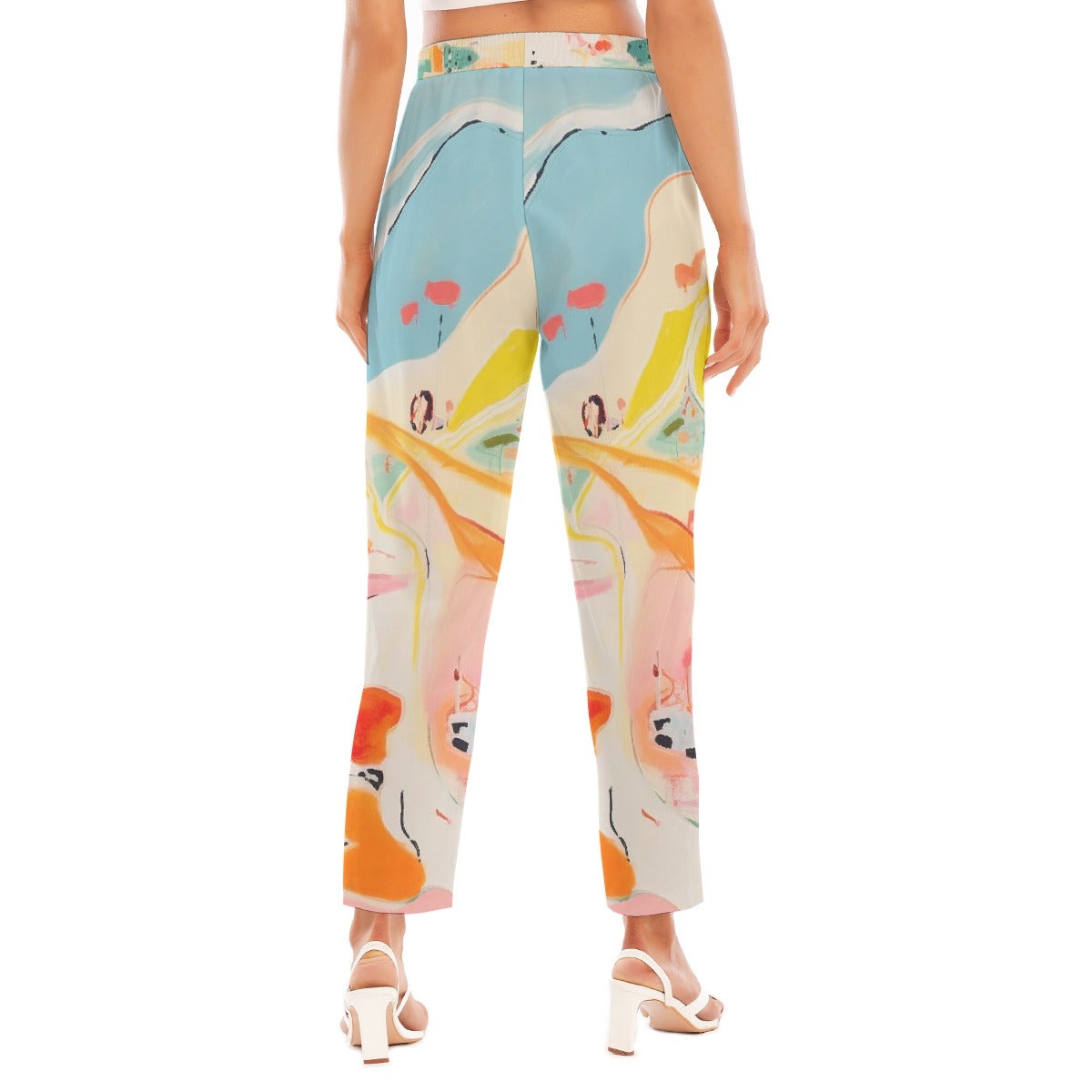 All-Over Print Women's Loose Straight-leg Pants