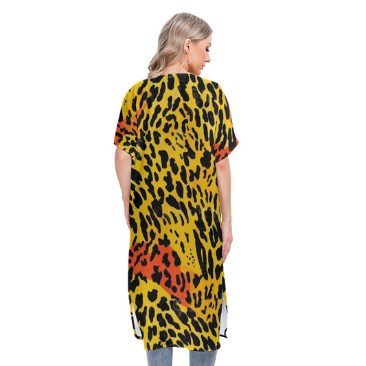 All-Over Print Women's Short Sleeve Cardigan