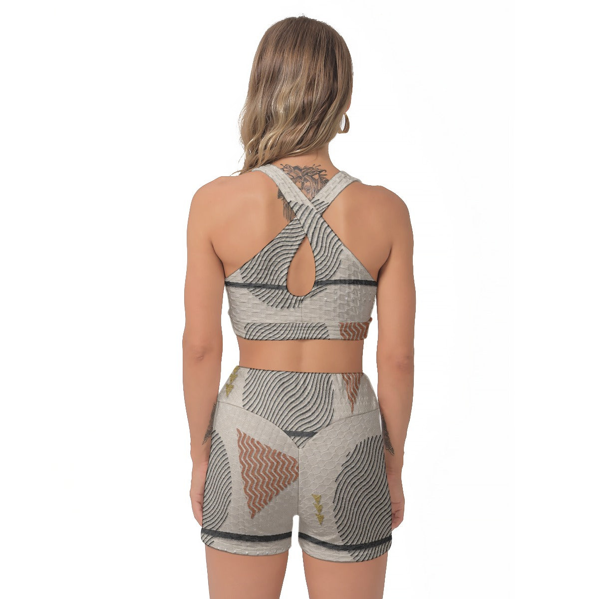 All-Over Print Women's Sports Bra Suit