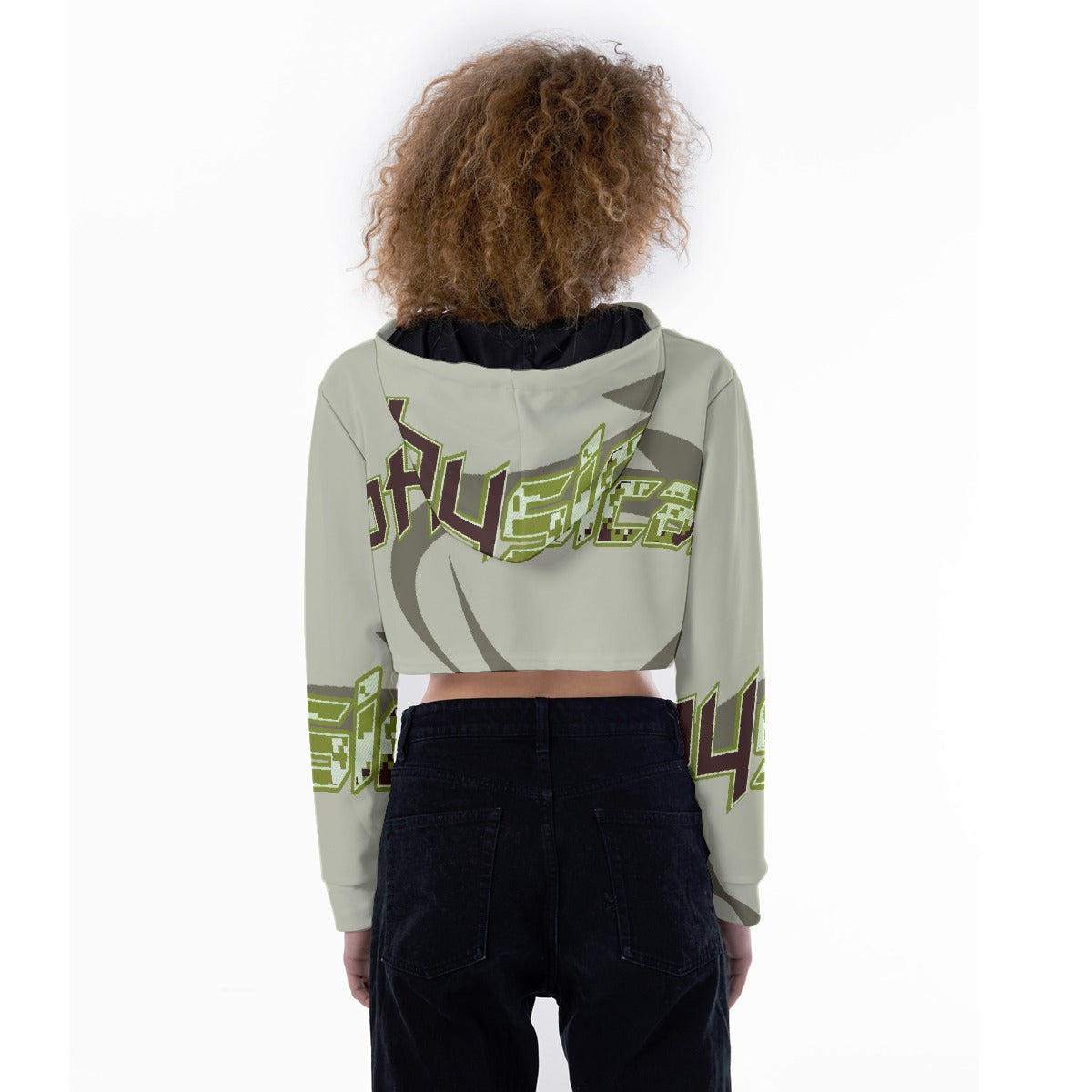 All-Over Print Women's Crop Top Hoodie