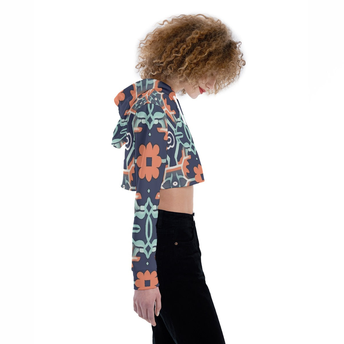 All-Over Print Women's Crop Top Hoodie