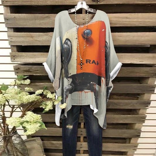 All-Over Print Women's Bat Sleeve Shirt