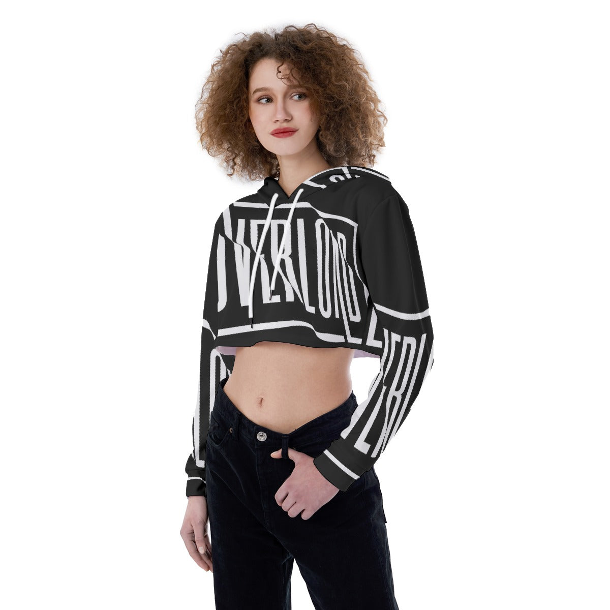 All-Over Print Women's Crop Top Hoodie